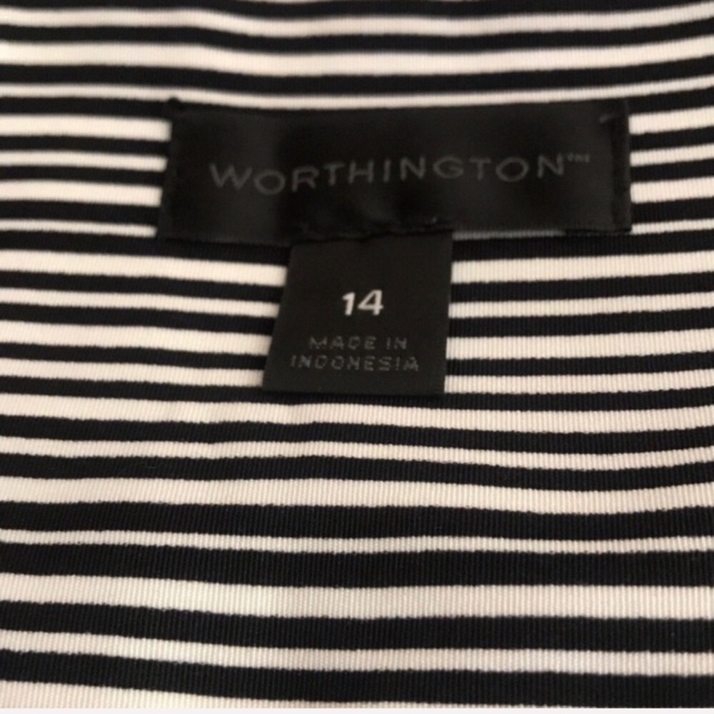 💕WORTHINGTON💕GRAPHIC STRIPED SKIRT💕 - Picture 4 of 4